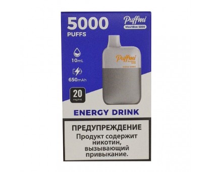 Одноразовый испаритель PuffMi MeshBox Energy Drink - Энергетик (5000 затяжек)