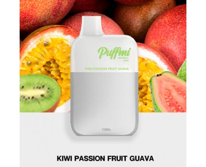 Одноразовый испаритель PuffMi MeshBox Kiwi Passion Fruit Guava - Киви Маракуйя Гуава (5000 затяжек)