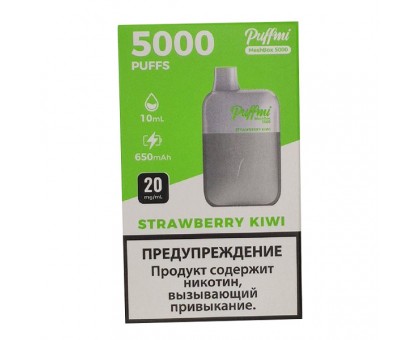 Одноразовый испаритель PuffMi MeshBox Strawberry Kiwi - Клубника Киви (5000 затяжек)