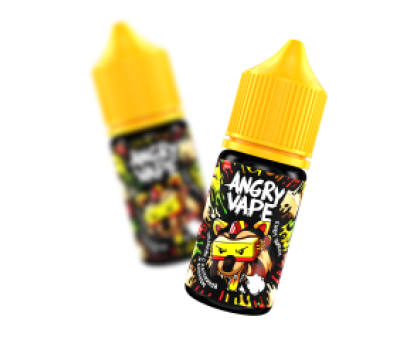 Жидкость для Pod Angry Vape - Енот Щипач (Чизкейк с клубникой и бананом) 30мл