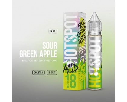 Жидкость HOTSPOT Acid - Sour Green Apple (Кислое Зеленое Яблоко) (30мл, 18мг)
