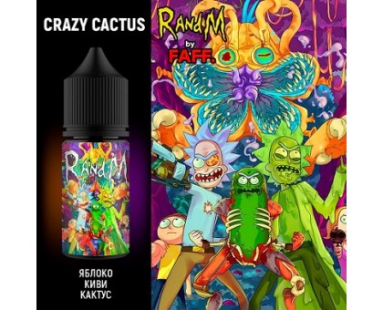 Жидкость для POD Rick and Morty - Crazy Cactus (Яблоко, киви, кактус) 30 мл, 20мг HARD