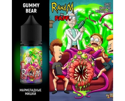 Жидкость для POD Rick and Morty - Gummy Bear (Мармеладные мишки) 30 мл, 20мг HARD